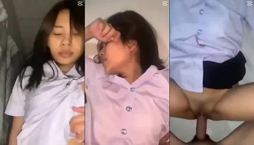 Nữ sinh đồng phục trốn học nhà nghỉ tuổi này dâm quá - không che